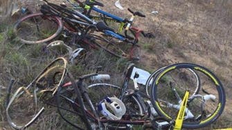 In a horrific accident four members of a Saudi cycling club mowed down by car