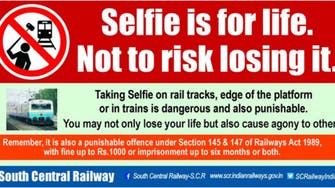 Train-related selfie death toll rising in India despite minister’s appeal
