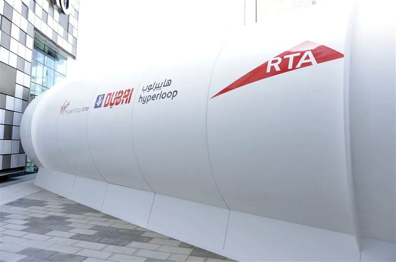 The Hyperloop technology uses an electromagnetic propulsion system to accelerate the movement of goods and services through a vacuum tube. (Photo courtesy: RTA)