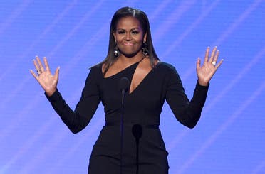 Former first lady Michelle Obama presents the Arthur Ashe Courage Award at the ESPYS at the Microsoft Theater. (File photo: AP)
