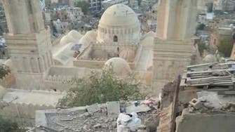 Houthi shelling damages historical mosque in Taiz