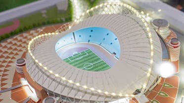 The mock-up of the Khalifa International Stadium at which the matches of the FIFA World Cup 2022 in Qatar will be held. (Shutterstock)