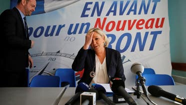 Marine Le Pen, France's far-right National Front (FN) political party leader, attends a news conference in Laon. (Reuters)