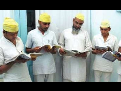 Inmates contribute to the government’s monthly magazine. (Supplied)