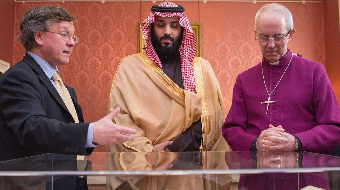 Saudi Crown Prince holds talks with UK’s Archbishop of Canterbury
