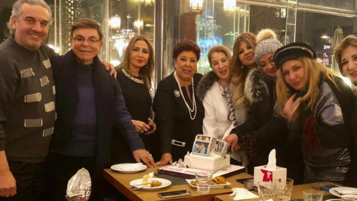 سهير رمزي في احتفالها بعيدها