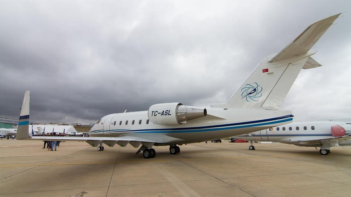 Bombardier Challenger 604 in Istanbul Airshow which held in Ataturk Airport. (Shutterstock)
