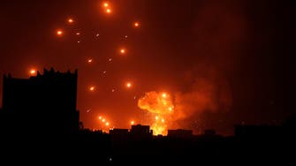 Arab Coalition strikes kill 38 at Houthi leadership meeting in Sanaa