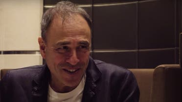 British best-selling author, Anthony Horowitz, during an interview with Al Arabiya English. (Screengrab)