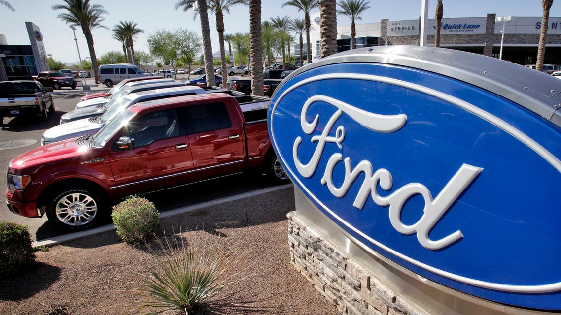 In this March 29, 2011, file photo, new 2011 Ford F-150 trucks are shown at a dealership in Glbert, Ariz. (AP)