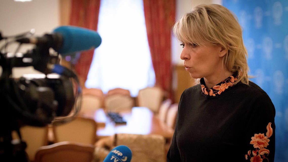 Russian Foreign Ministry spokeswoman Maria Zakharova during an interview with AFP in Moscow on March 14, 2018. (AFP)