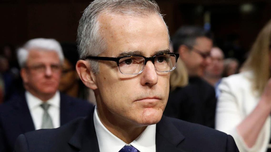 FILE PHOTO: Acting FBI Director Andrew McCabe testifies before a Senate Intelligence Committee hearing on Capitol Hill in Washington. (Reuters)