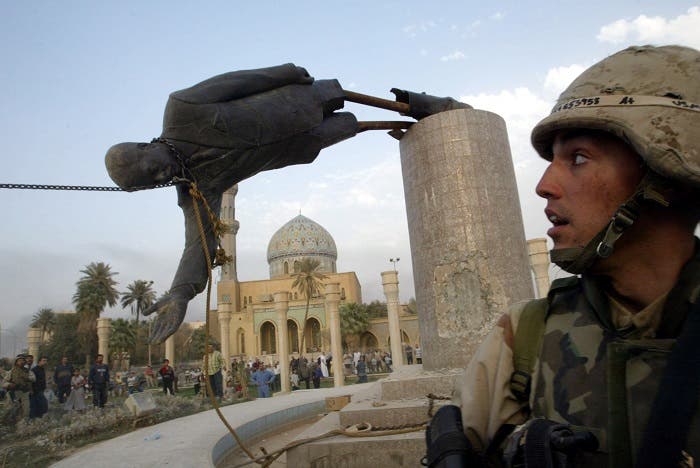 من سقوط تمثال صدام حسين (فرانس برس)