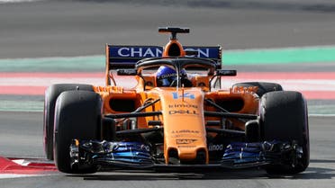 Fernando Alonso of McLaren during testing. Picture taken March 9, 2018. (Reuters)