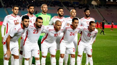 Tunisia players pose for a team photo. (Reuters)
