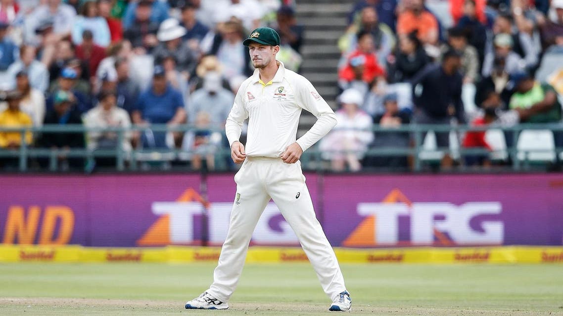 Australian fielder Cameron Bancroft stands by during the third day of the third Test cricket match between South Africa and Australia at Newlands cricket ground on March 24, 2018 in Cape Town. (AFP)