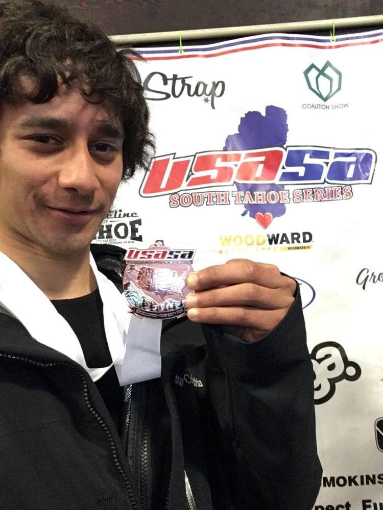 Bander Saleh, 24, is competing with America’s best snowboarders and made it to the US Snowboarding Nationals