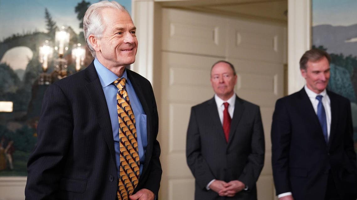 Director of Trade and Industrial Policy Peter Navarro arrives before US President Donald Trump signed trade sanctions against China in the Roosevelt Room of the White House on March 22, 2018. (AFP)