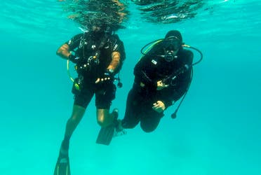 Saudi scubadiver red sea. (AP)