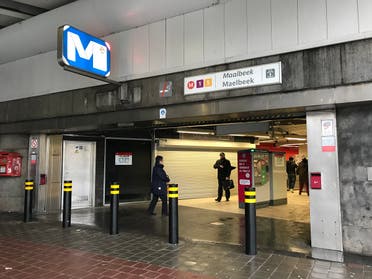 Maelbeek metro station on Thursday, March 22. (Al Arabiya English)