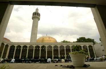 Muslims pray at London’s Central Mosque in Regents Park on 15 July 2005. (AFP)