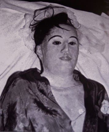 صورة للجثة المحنطة لماريا إيلينا ميلغرو