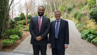 Saudi Crown Prince and Bill Gates review joint development projects 