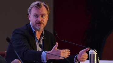 Hollywood filmmaker and director Christopher Nolan speaks during a panel discussion on the importance of celluloid in the digital age - – ‘Reframing the Future of Film’ in Mumbai on March 31, 2018. (AFP)