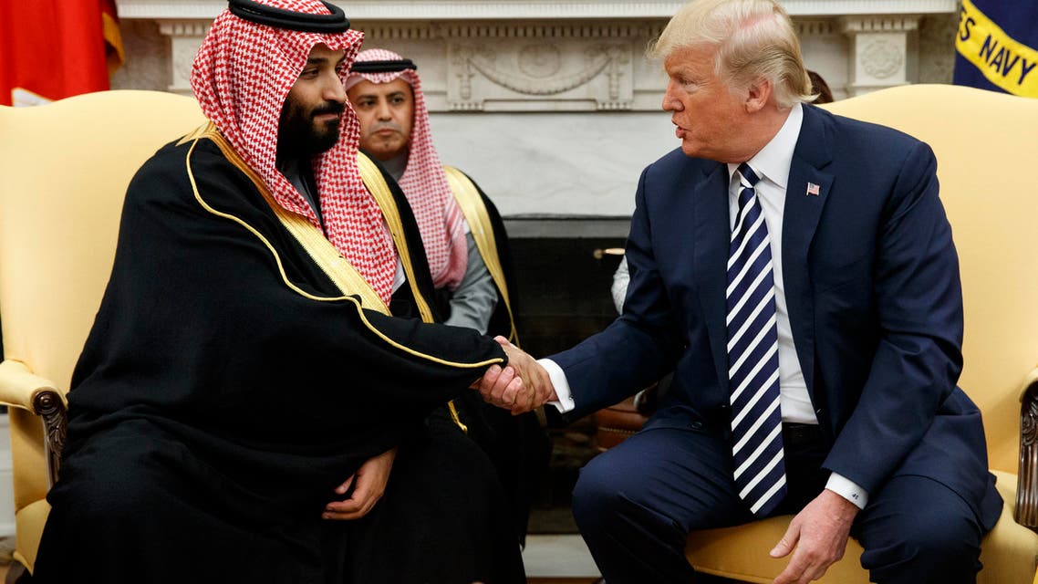 Trump Mohammed bin Salman. (AP)