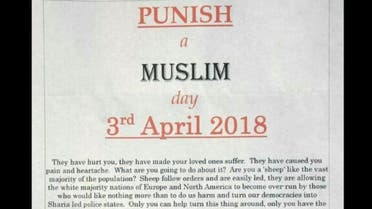 At least six communities in England reported receiving anonymous letters enclosed in white envelopes with messages calling for the day of violence. (Social media)