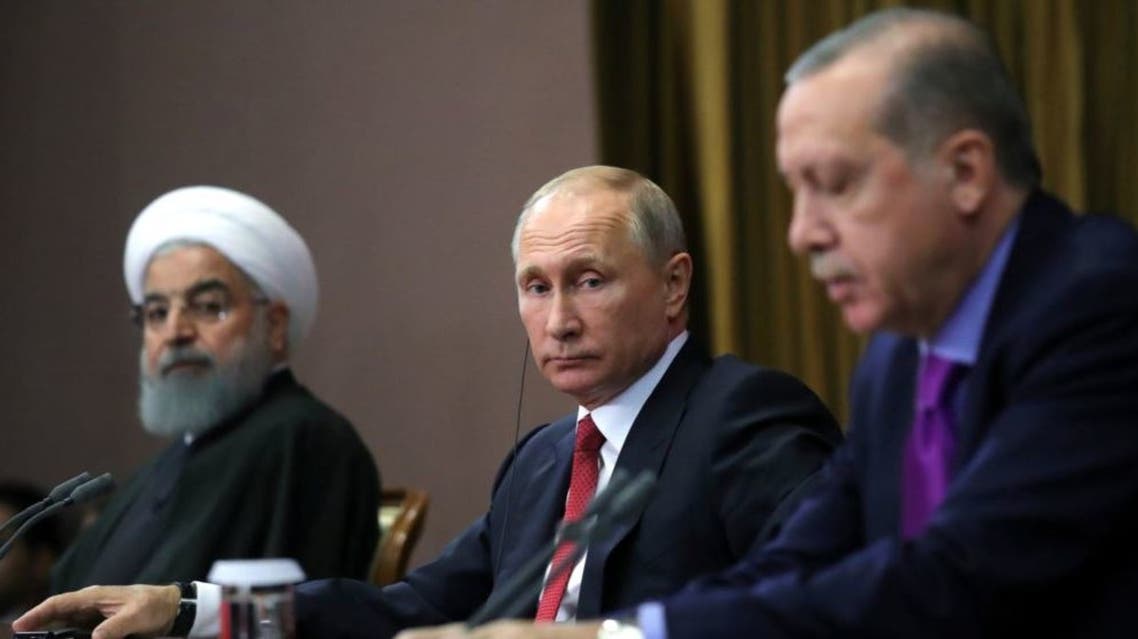 تركيا - روسيا إيران - أردوغان - بوتين - روحاني