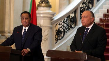 Sudan and Egypt foreign ministers. (Reuters)