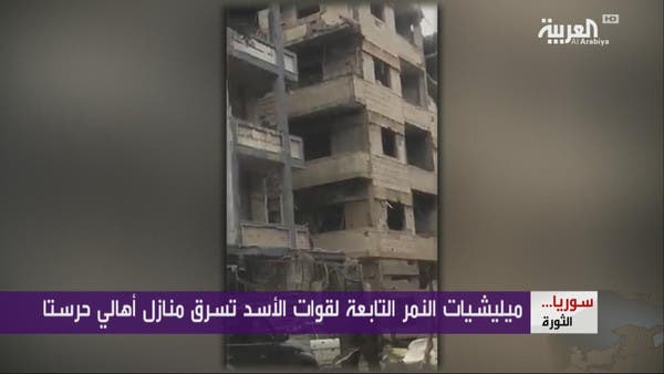 فيديو.. قوات الأسد توثق سرقتها لمنازل النازحين