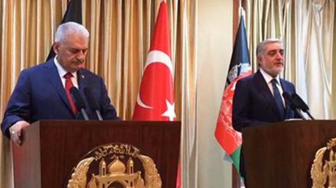 نخست وزیر ترکیه وارد کابل شد