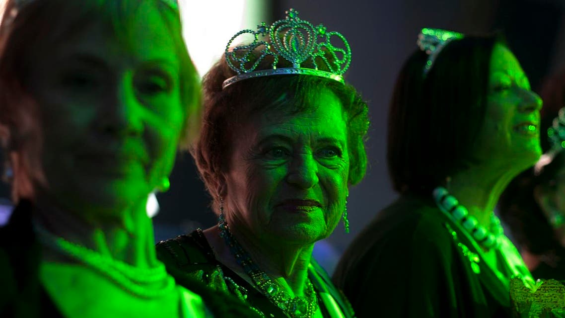 Holocaust survivors participate in a beauty pageant. (AP)