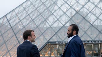 French President Macron tweets pictures in Paris with Mohammed bin Salman