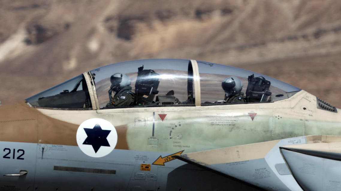 IAF pilots are seen inside fighter jet during exercise dubbed " Juniper Falcon" at Ovda Airbase. (Reuters)