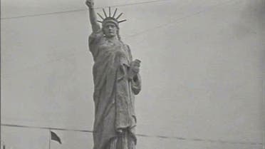 صورة لتمثال الحرية مطلع العقد الثاني من القرن العشرين