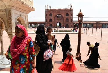 Indian Muslims visit the Jama Masjid mosque in New Delhi on August 22, 2017. (AFP)