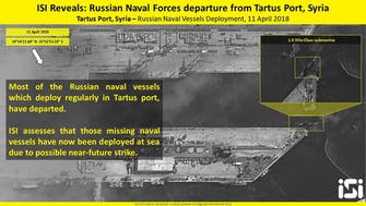 Russia reportedly moves 11 vessels from Syria’s Tartus ahead of possible US strike
