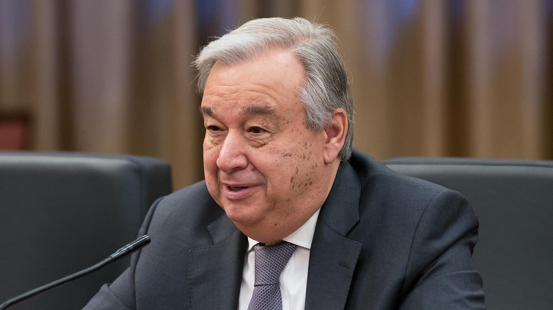 UN Secretary General Antonio Guterres during a meeting in Beijing on April 8, 2018. (AFP)
