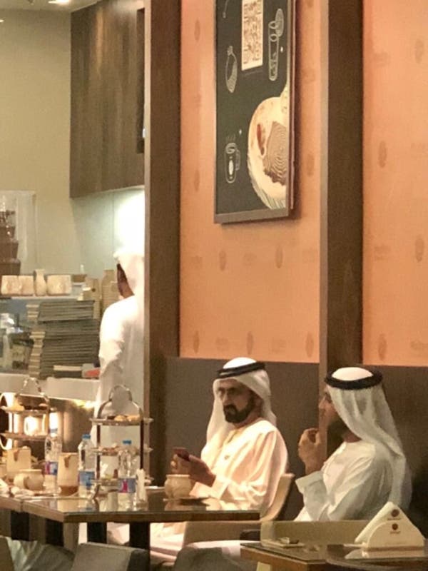 Dubai ruler pictured strolling through Mall of Dhahran in Saudi Arabia
