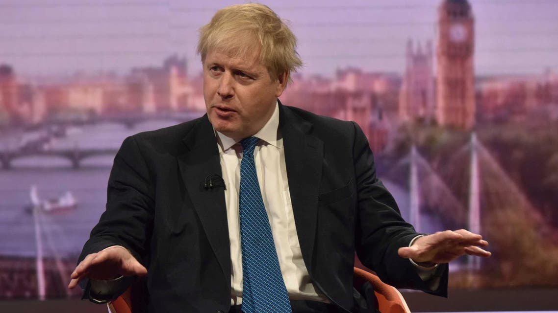 Boris Johnson during the BBC’s Marr Show in London on April 15, 2018. (Reuters)