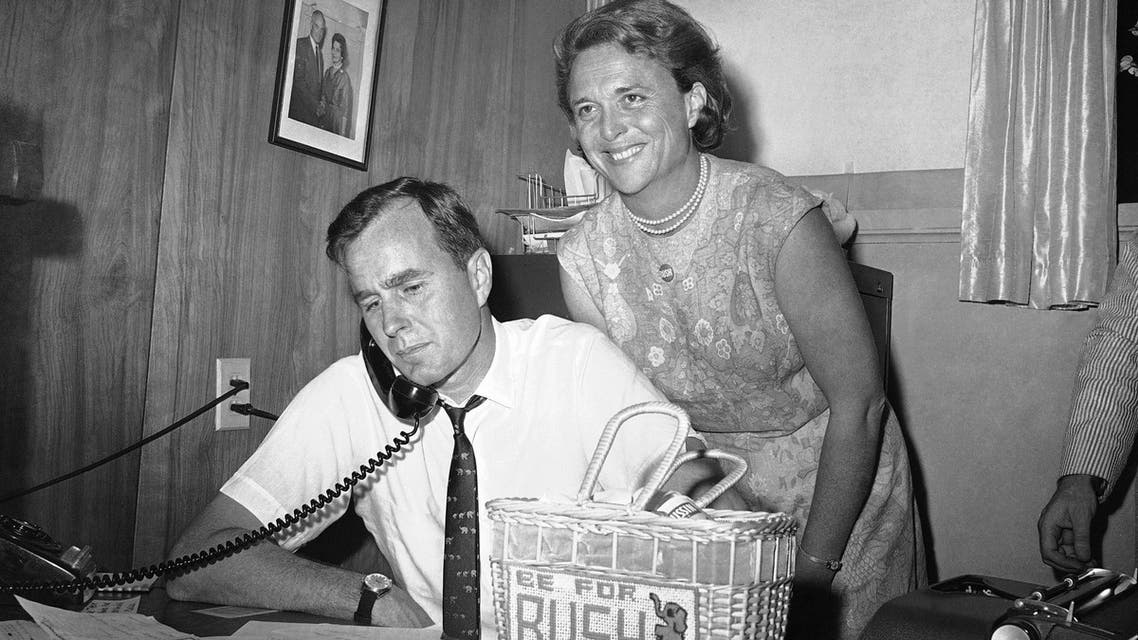 George Bush and Barbara seen in this June 6, 1964 file photo. (AP)
