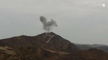 غارة للتحالف تستهدف تمركز الحوثيين اعلى جبال القرحاء في البيضاء