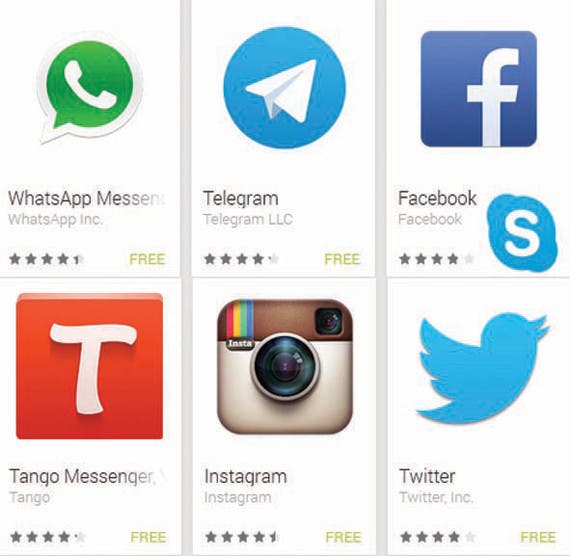 تطبيقات التواصل