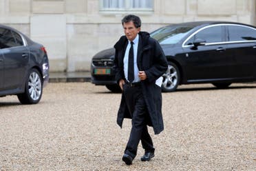 President of the Arab World Institute (IMA) Jack Lang arrives to attend a New Year wishes ceremony at the Elysee palace in Paris on January 4, 2018. (AFP)