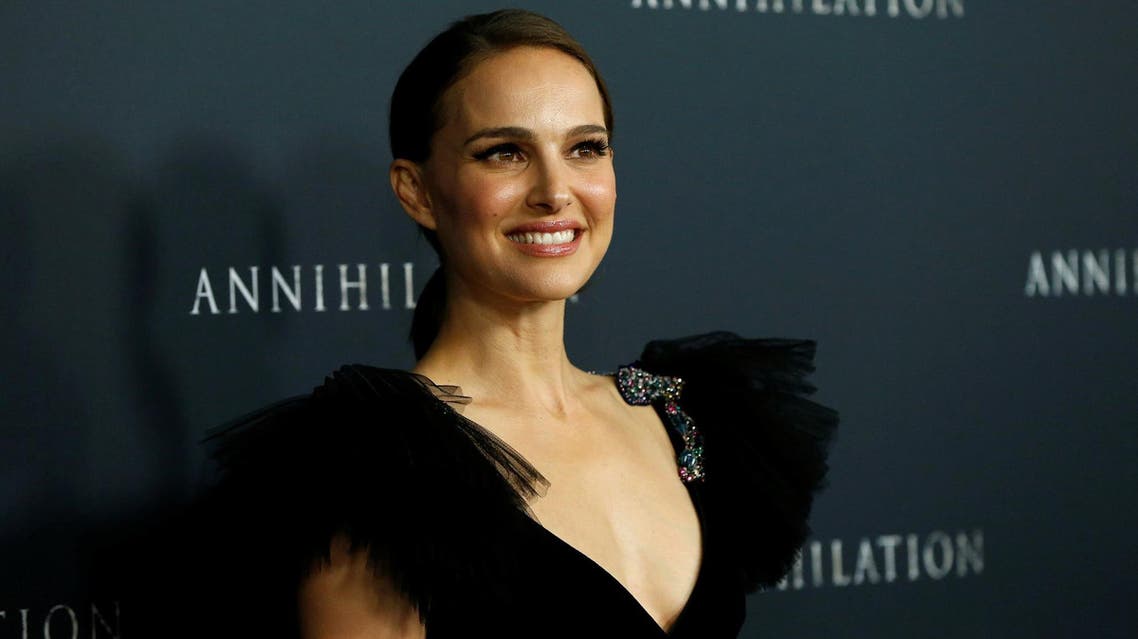 Natalie Portman poses at the premiere for ‘Annihilation in Los Angeles, California on February 13, 2018. (Reuters)
