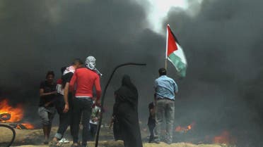 THUMBNAIL_ صور من التظاهرات على حدود غزة 