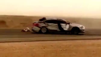 WATCH: Two accidents in Riyadh involving careless drifter, gas cylinders and a hot pursuit
